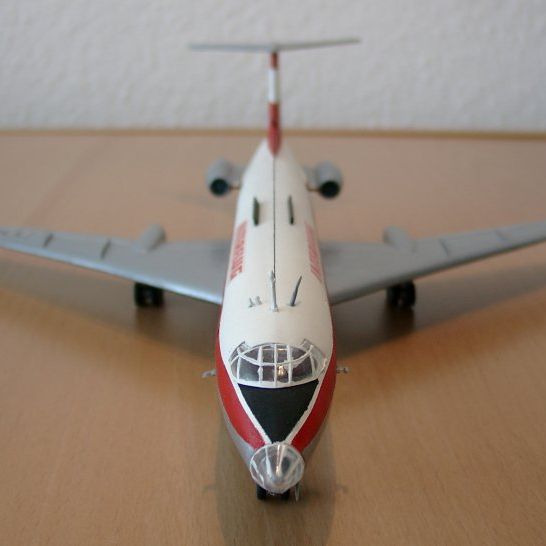 軍*姿様 Herpa Interflug Tupolev 134A 1/500 軍*姿様 Herpa Interflug