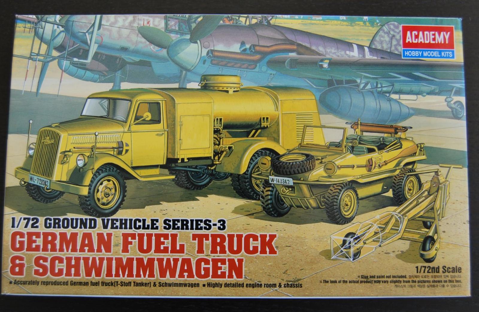 Academy Tankwagen and Schwimmwagen