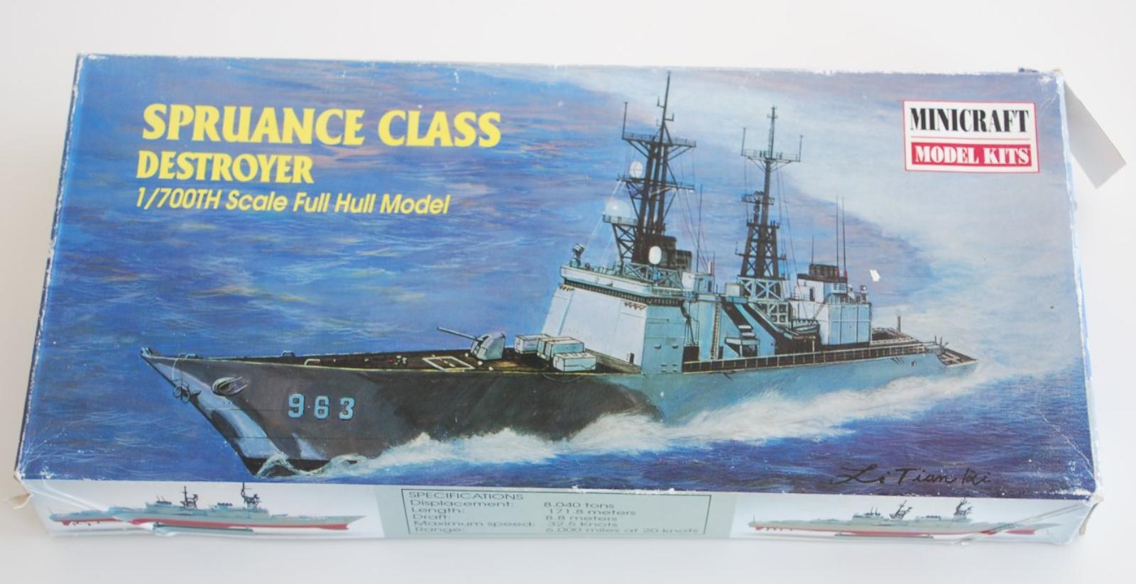Minicraft Spruance-Class Destroyer